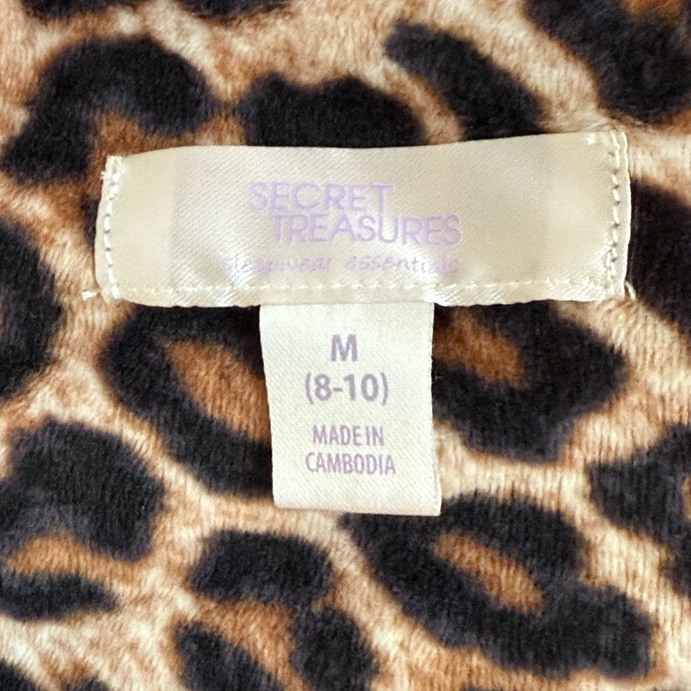 Velour Jogger Sleep Set — leopard print - Picture 4 of 9